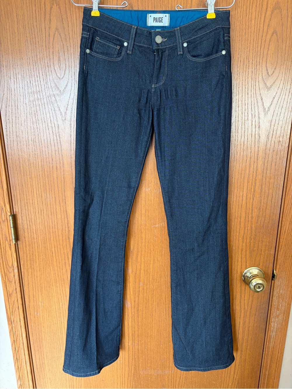 PAIGE Dark Indigo Flare Jeans